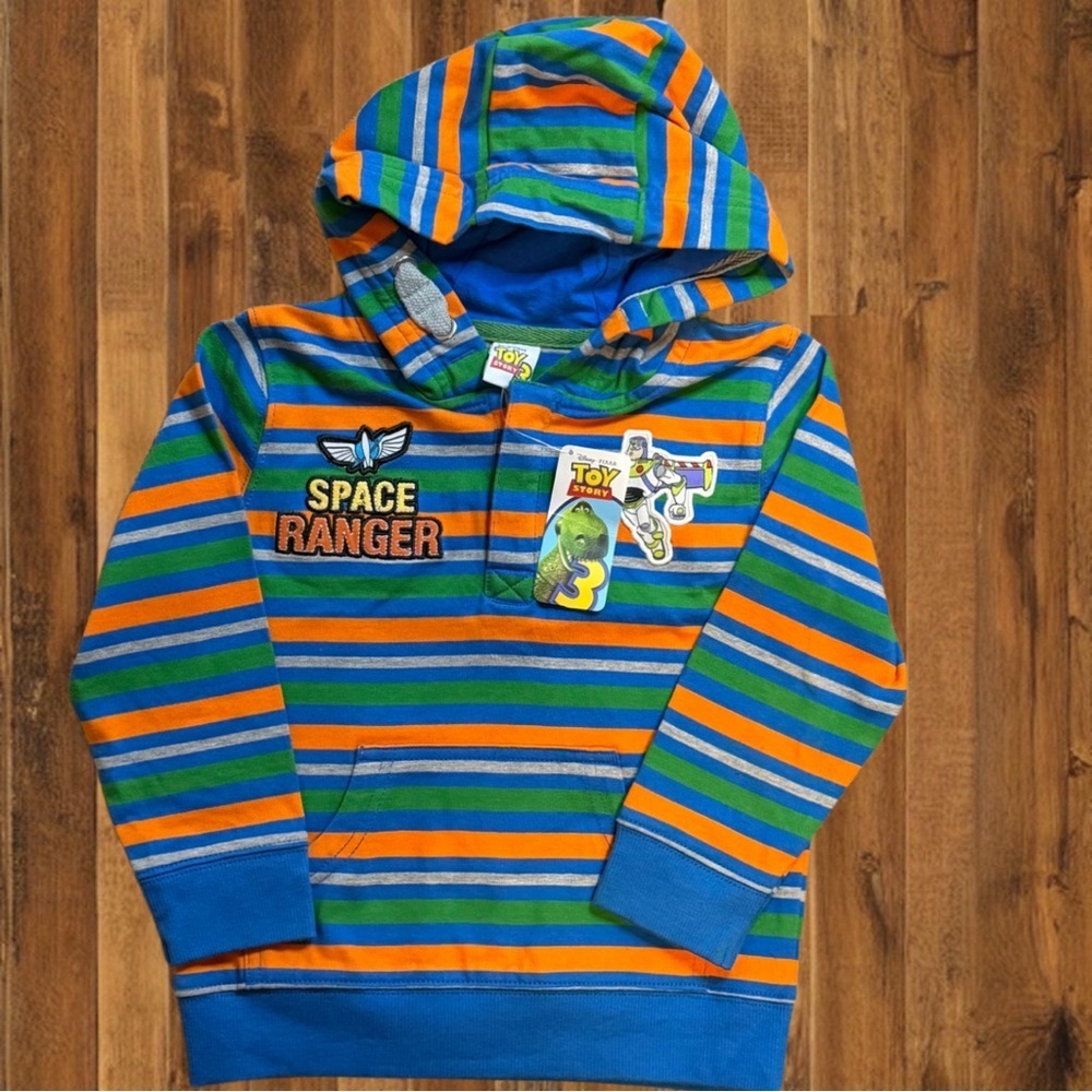 NWT Disney Pixar Toy Story 3 Buzz Lightyear “Space Ranger” Hoodie – Kids Size 3X